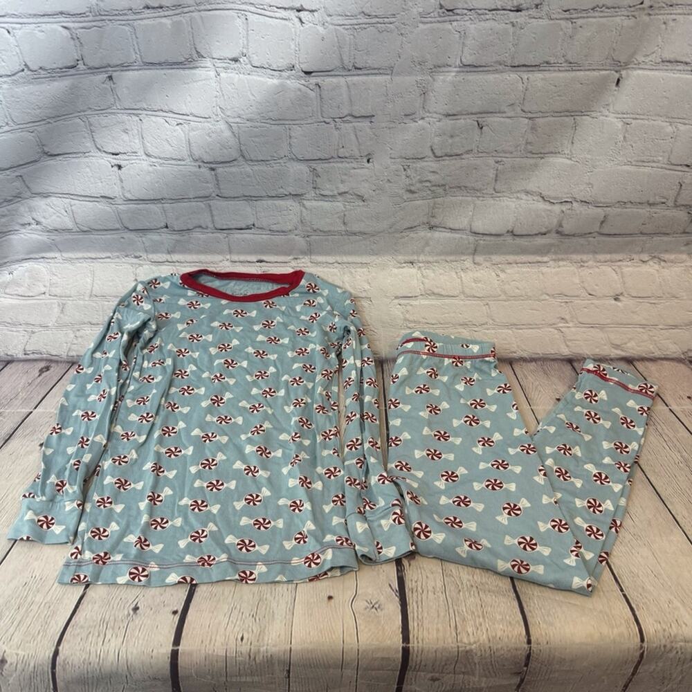 Kickee Pants Christmas Peppermint Candy Bamboo Pajama Set